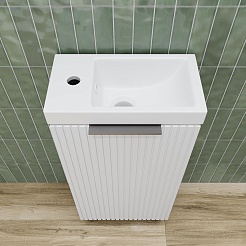 Style Line Тумба под раковину Соло 40 белый софт – фотография-4